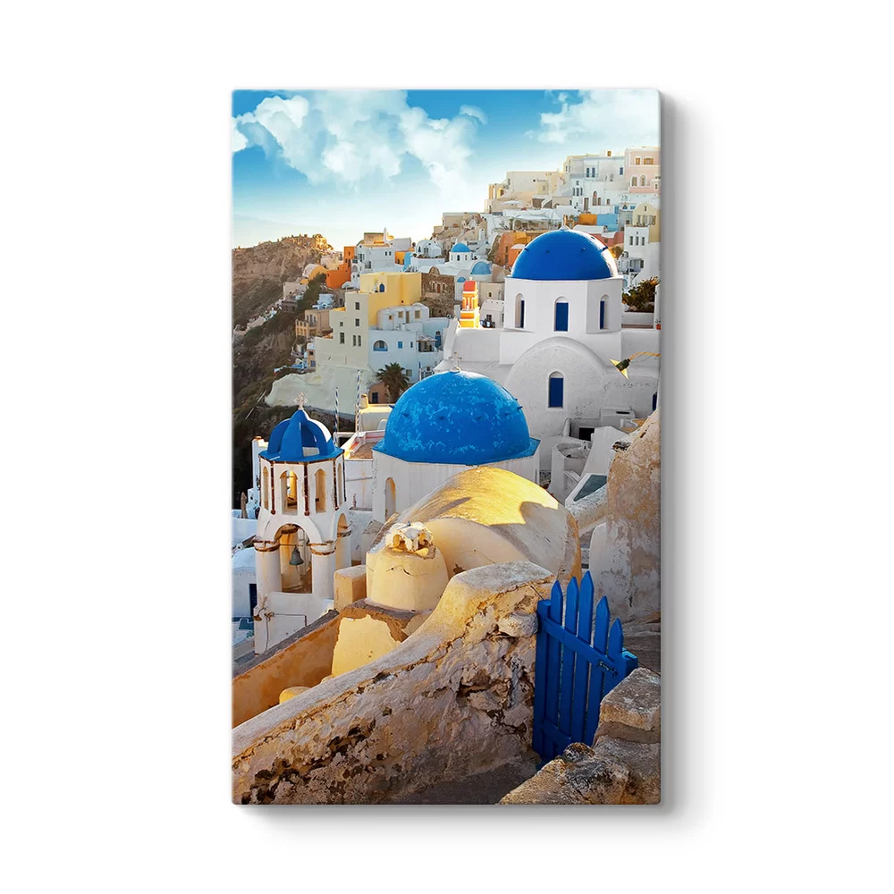 Santorini Evler Tablosu - Model 35